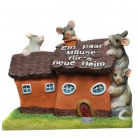Spardose "Ein paar M&auml;use f&uuml;r's neue Heim", Hochzeit, Umzug, Geld