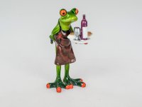 Formano Frosch als Kellner mit Tablett Figur Dekofigur