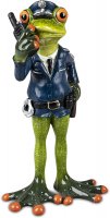 Formano Frosch als Polizist, Polizeibeamter, Deko Figur Dekofigur Dekoration Zierfigur
